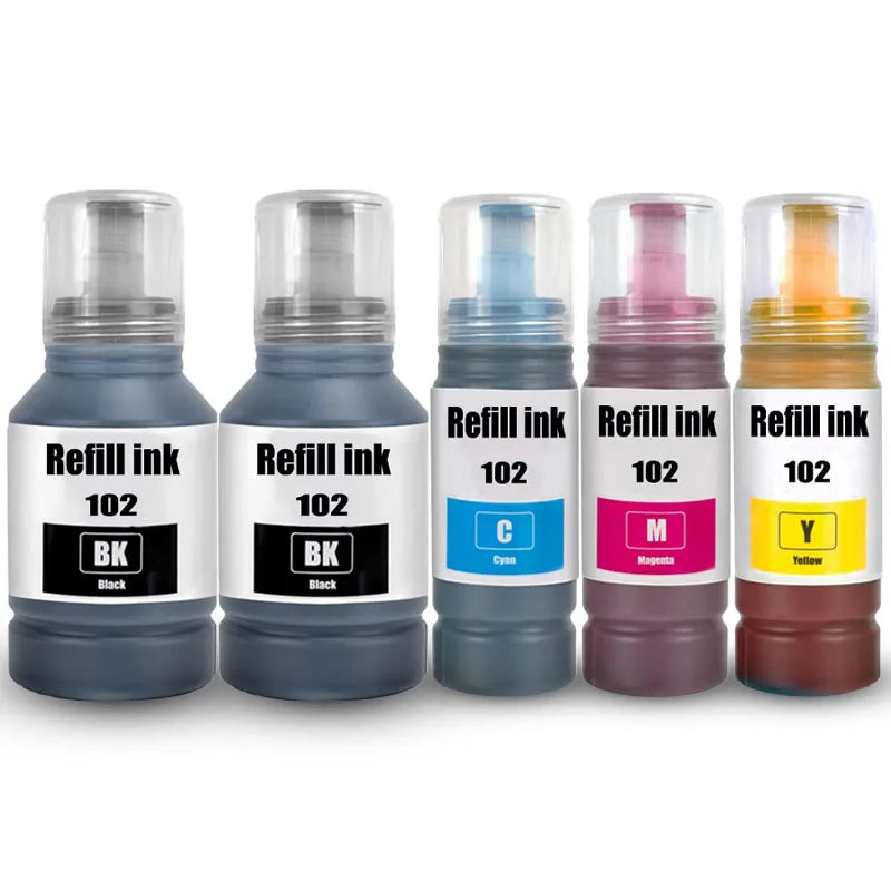 for epson 102 ink compatible 102 Refill Dye ink For ECOTANK ET-2700 ET-2750 ET-2751 ET-2850 ET-3700 ET-4750 ET-4850 ET-15000