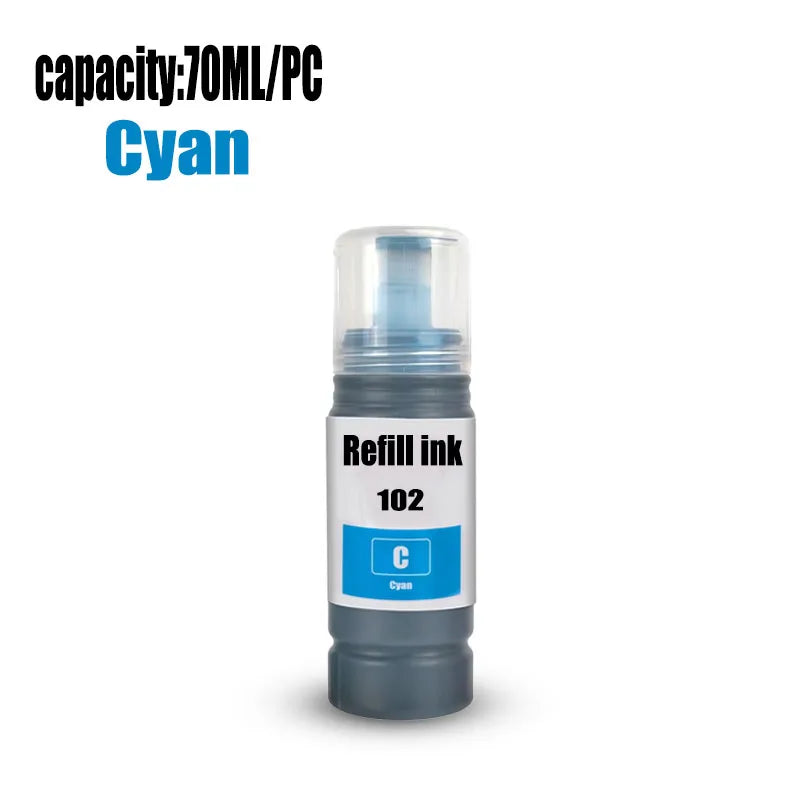 for epson 102 ink compatible 102 Refill Dye ink For ECOTANK ET-2700 ET-2750 ET-2751 ET-2850 ET-3700 ET-4750 ET-4850 ET-15000