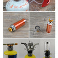RU and EU Outdoor Cylinder Filling Adapter Camping Gas Stove Gas Refill Adapter Gas Tank Furnace Connector Accessories
