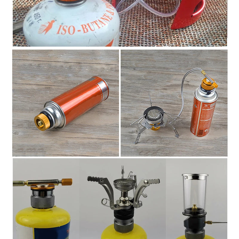 RU and EU Outdoor Cylinder Filling Adapter Camping Gas Stove Gas Refill Adapter Gas Tank Furnace Connector Accessories