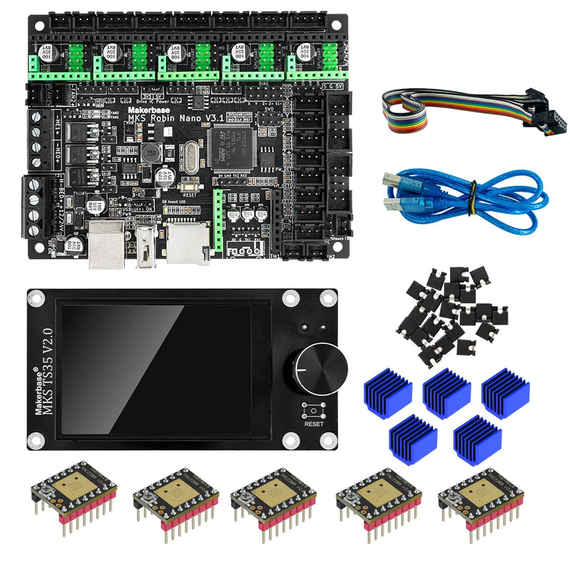 Makerbase Mks Robin Nano V3.1 Eagle 32bit Control Panel TMC2209 Motor Drive WIFI 3D Touch Screen 3D Printer Parts Motherboard