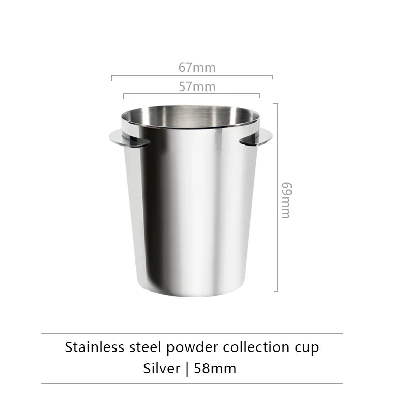 51/58/53mm Shipping Coffee Dosing Cup Sniffing Mug for Espresso Machine Wear Resistant Stainless Steel Coffee Dosing Cup Drop