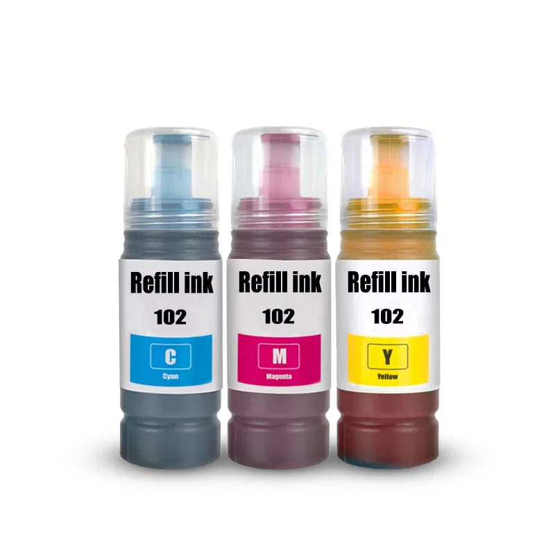 for epson 102 ink compatible 102 Refill Dye ink For ECOTANK ET-2700 ET-2750 ET-2751 ET-2850 ET-3700 ET-4750 ET-4850 ET-15000