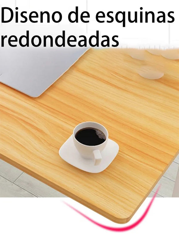 Height-Adjustable Mobile Desk with Wheels Auxiliary Table