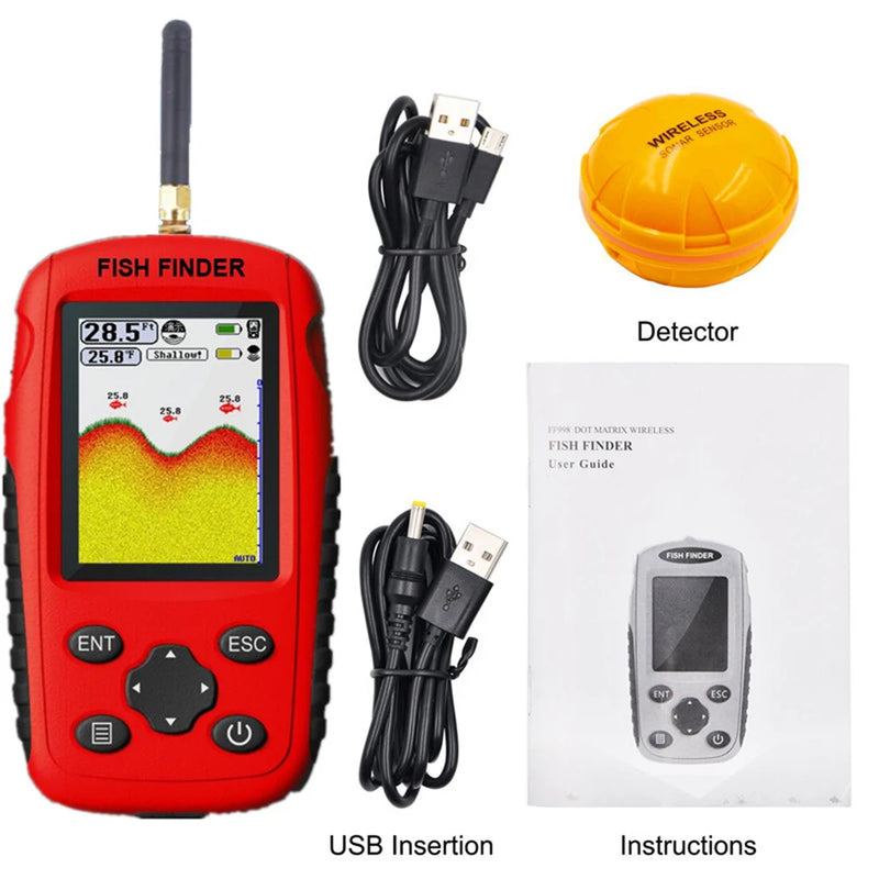 Sonar Fish Finder Rechargeable Wireless Sensor Fishing | SAMAG