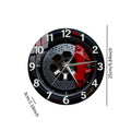 2D Wall Clock Mechanical Clock Contemporary Digital Clock Arabic Numerals Easy Reading Hanging Clock Decoration for Bedroom Room