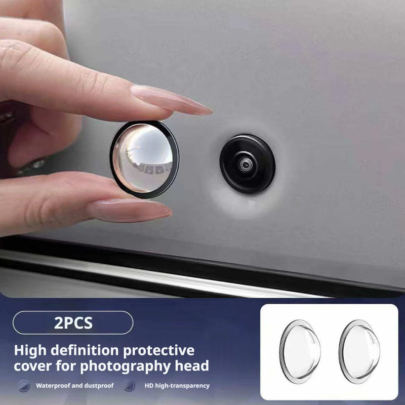 SEAMETAL Car Camera Protective Cover–Rainproof/Dustproof Anti-Gravel Scratch with High Clarity & 360° View HD Transparent Cover
