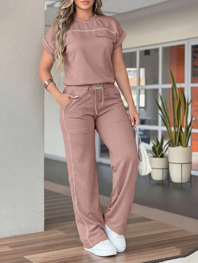 New Spring‑Autumn Women’s Color‑Contrast Stitching | SAMAG