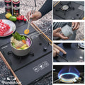 Pandatour 2026 IGT Outdoor Camping Furnace Stove Folding One-touch High Firepower Stove Suitable For Terraces Camping Stove