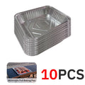 Pandatour Outdoor Camping High-Temperature Resistant Aluminum Foil Baking Pan No-Wash Magic Embossed Diamond Pattern Design