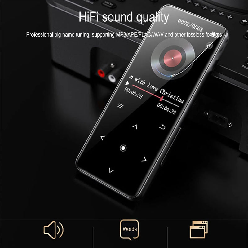 New Touch MP3 MP4 Music Player Compatible Bluetooth 5.0 Fm Radio Video Player Ebook Hifi Player Walkman