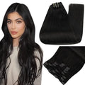 Full Shine Clip in Hair Extensions Human Hair Clip Balayage 7pcs 120g Double Weft Hair Extensions Human Hair For Woman