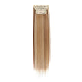 Straight High Temperature Fiber 11 Clips Ins Hair Extensions 24 Inch Orange Brown Synthetic Hair Daily Use Hair Pieces For Women