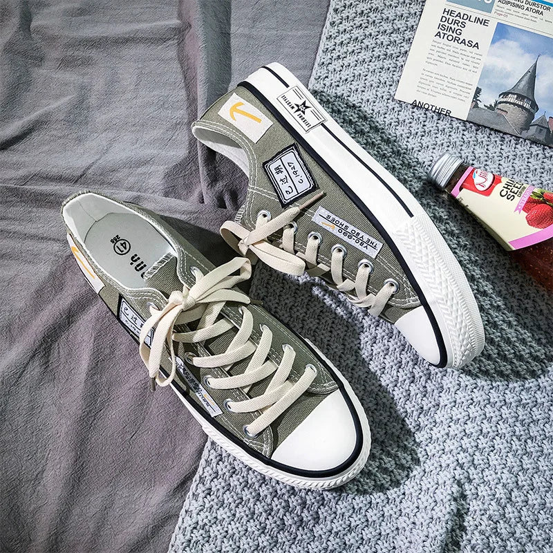 2024 New Summer Breathable Casual Low-Top Canvas Men's Shoes