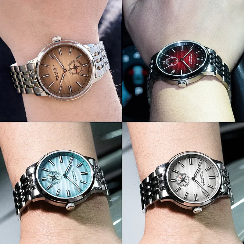 Seagull Watch 39.5mm Men's Watch 5Bar Waterproof Automatic Mechanical Watch Luminous Watch for Man 6180 Relogio Masculino