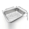 Pandatour Outdoor Camping High-Temperature Resistant Aluminum Foil Baking Pan No-Wash Magic Embossed Diamond Pattern Design