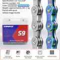 TANKE Bike Chain S8 S9 S10 S11 S12 MTB Road Bicycle Chains,Variable Speed Chain 116/126L High Quality Current Cycling Accessorie