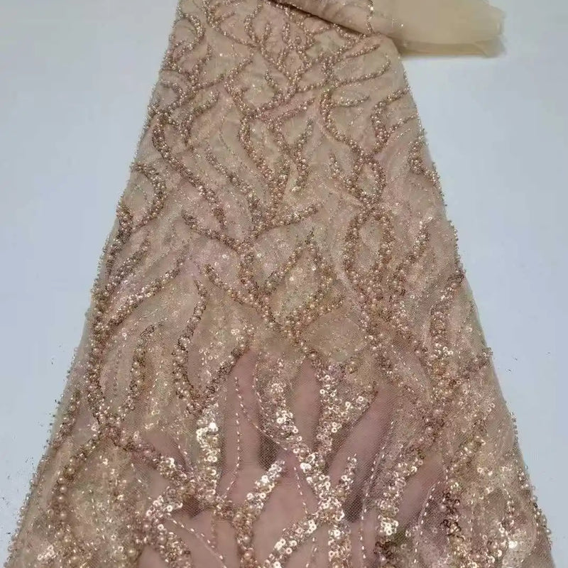 Contessa Custom Black Shiny Sequin Beaded robe de soirée | SAMAG