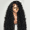 250% Density Loose Curly Deep Wave Lace Frontal Wigs Brazilian Virgin Human Hair Transparent HD 13x4 13x6 Lace Front Wigs