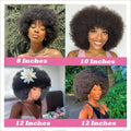 Short Afro Kinky Curly Human Hair Wigs With Bangs Fluffy Natural Bob Wigs Brazilian Full Machine Made Wigs On Sale 180% Density