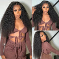24 Inch Kinky Curly 13x4 Lace Front Human Hair Wigs For Women Pre Plucked Hd Transparent 13x6 Deep Curly Human Hair Frontal Wigs