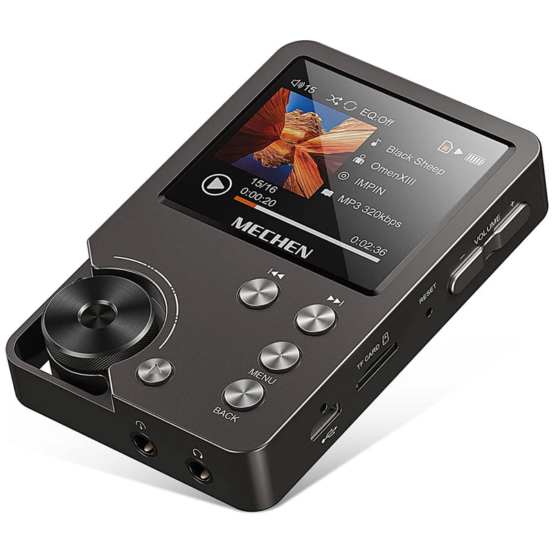 MP3 Player, Lossless DSD High Definition Portable Hi-Fi Digital Audio Music Player with 64GB Memory Card, Supports Up to 256GB