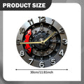 2D Wall Clock Mechanical Clock Contemporary Digital Clock Arabic Numerals Easy Reading Hanging Clock Decoration for Bedroom Room