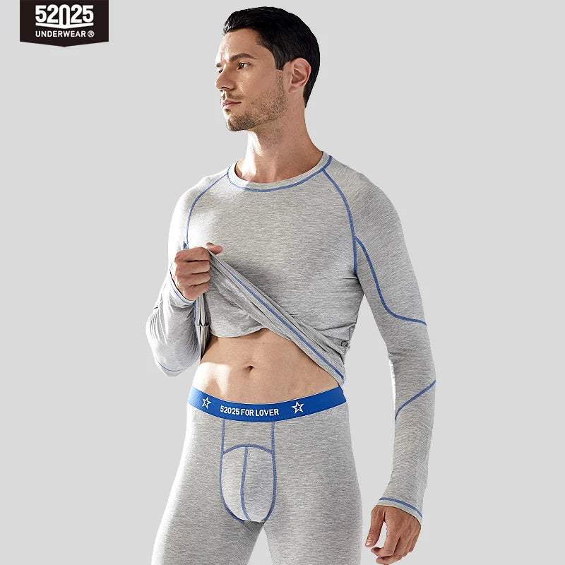52025 Men’s Thermal Underwear – Functional & Stylish with Innovative Enlarged Pouch. Perfect for Daily Wear or Light Sports