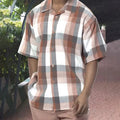 Summer New Printed Men's Top + Trousers Casual Suit Shirt Pants 2 - Piece Fashion Harajuku Retro Party - View 5 | SAMAG