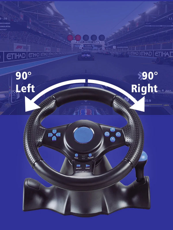 Racing Steering Wheel Vibration Controller 7 in 1 Game Simulation Racing Pedals for switch/xbox 360/xbox one/pc/ps4/3/Android