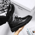 Spring Men's Work Shoes New Business Waterproof Black Leather Shoes