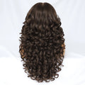Latisha Lace Frontal Wigs Synthetic 24 Inch Loose Curl Pre Plucked Lace Frontal Wig For Women Highlight With Baby Hair 13X6 Wigs
