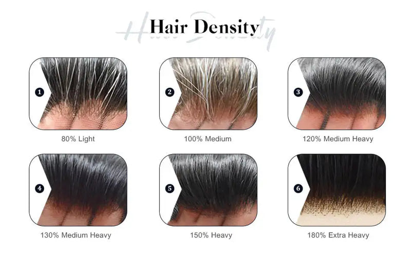 Male Hair Prosthesis Toupee Men Mono& Soft Pu Durable Men Wigs 6" Replacement Exhuast Systemes Unit 100% Human Hair Male Wig