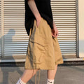 Cargo Shorts Men Summer Streetwear Wide Leg Straight Bf | SAMAG