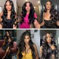 Wholesale 26 28 30 Inch Long Length Hair  Bundles Extensions Deal  Virgin Hair Body Wave Pure Black Tight Practical Hair Bundles For Weaving