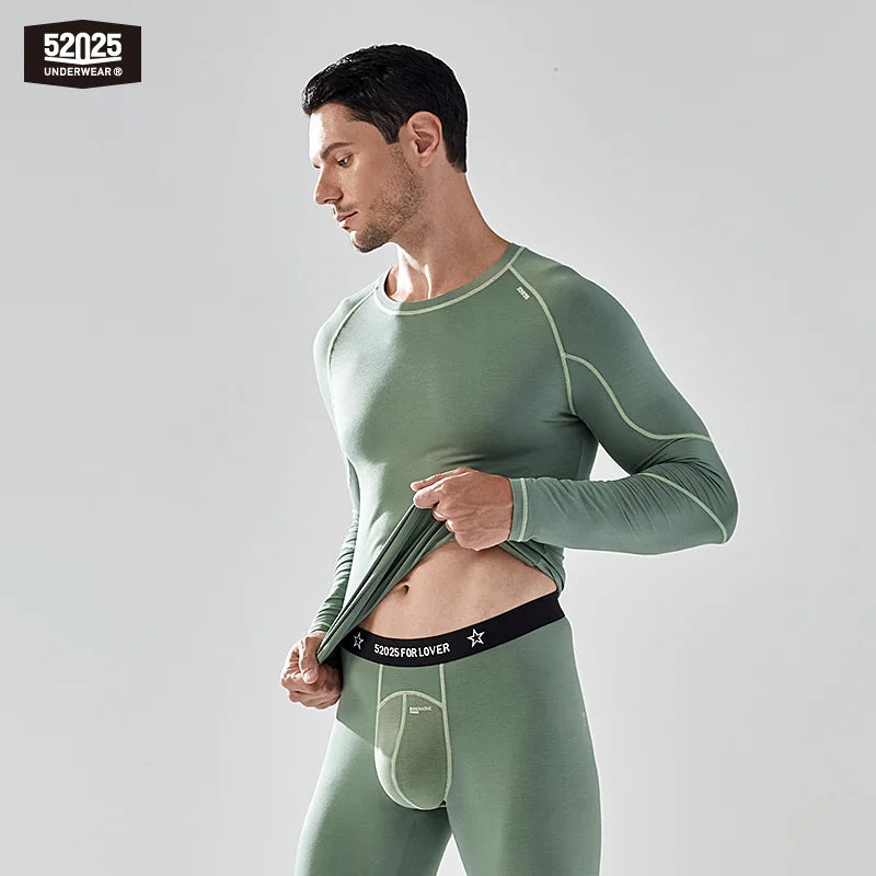 52025 Men’s Thermal Underwear – Functional & Stylish with Innovative Enlarged Pouch. Perfect for Daily Wear or Light Sports
