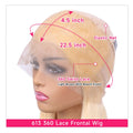 360 Lace Frontal Wig 613 Blonde 13x4 13x6 Body Wave Lace Front Wig Preplucked Brazilian Lace Front Human Hair Wigs 30 32 38 Inch