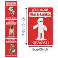 200 PCS Spanish Funny Fragile Stickers - 4 Designs - 3x2 Inch Adhesive Labels for Shipping, Moving, Glass, Boxes