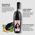 Herbal Hair Dye Comb 3-in-1 Quick Natural Plant Extract Deep Nourish Repair Roots Boost Vitality Long Lasting Mild Formula Gray Coverage Natural Hair Color Comb