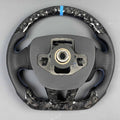 Customized Forged Carbon Fiber Blue Element Steering Wheel Ford MK3 ST RS Car Accessory Sporty Style