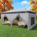 10x20ft Pop Up Canopy Tent Gazebo With 4 Sidewall One | SAMAG