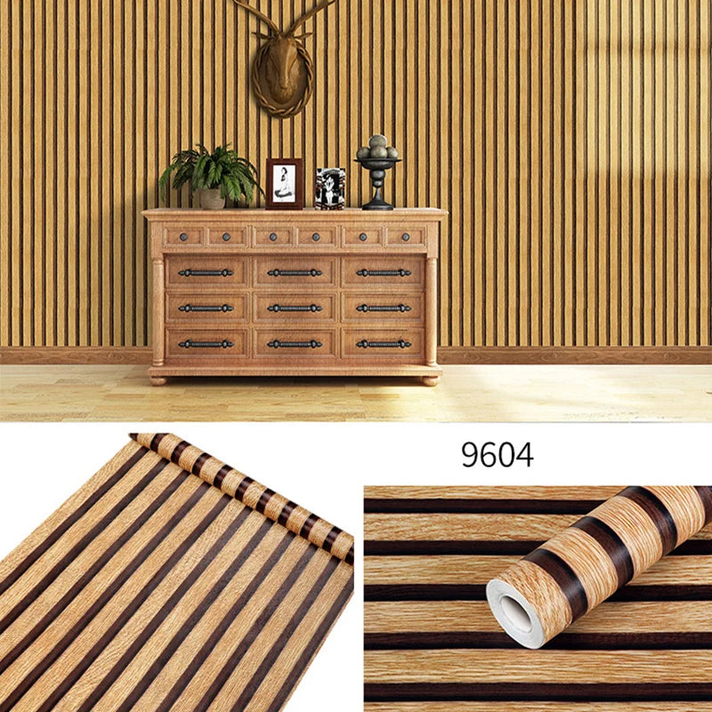 45CM Waterproof wall sticker striped grille self-adhesive bedroom living room TV background wall wallpaper home decoration