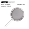 Keith 1000ml Titanium Fry Pan No Coating Folding Handle & Storage Bag  Portable Cookware for Hiking  Backpacking Camping