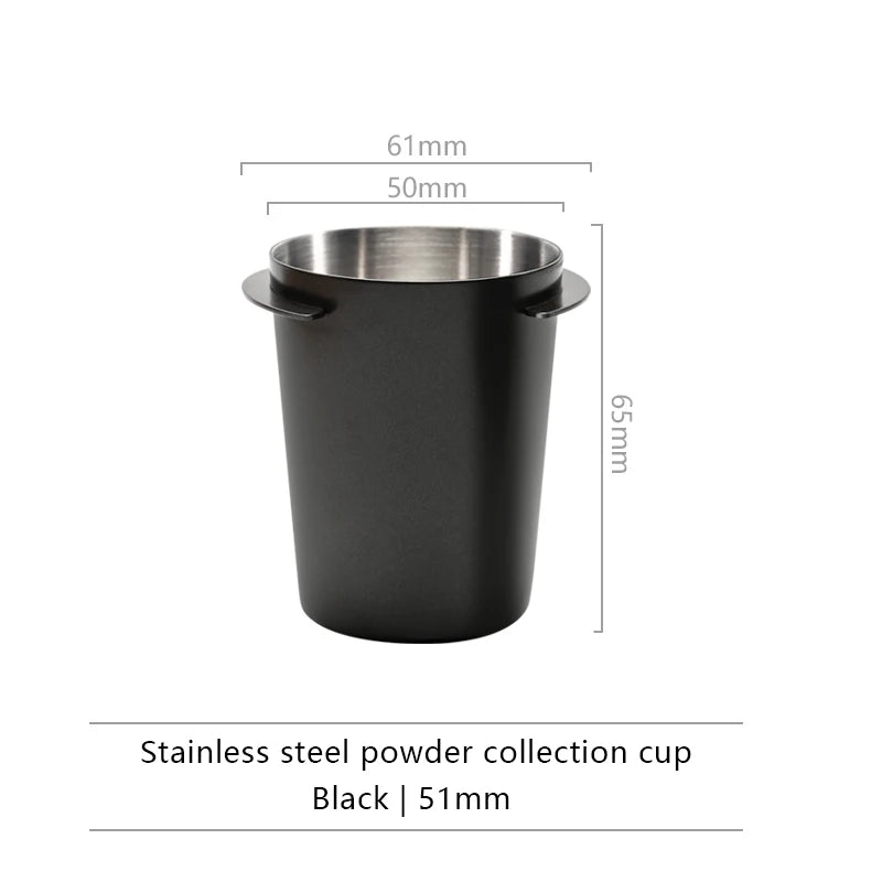 51/58/53mm Shipping Coffee Dosing Cup Sniffing Mug for Espresso Machine Wear Resistant Stainless Steel Coffee Dosing Cup Drop