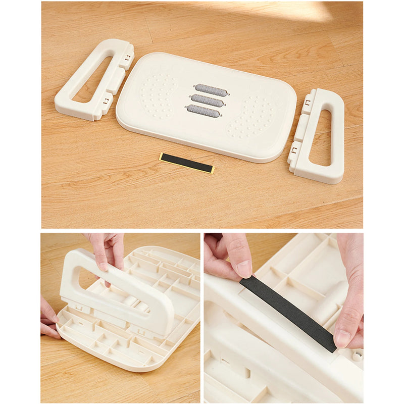 Office Footrest Footstool Ergonomic Under The Table Foot Stool With Massage Rollers Non-Slip Desk Step Stool Footstool Stepping
