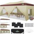 10x20ft Pop Up Canopy Tent Gazebo With 4 Sidewall One | SAMAG