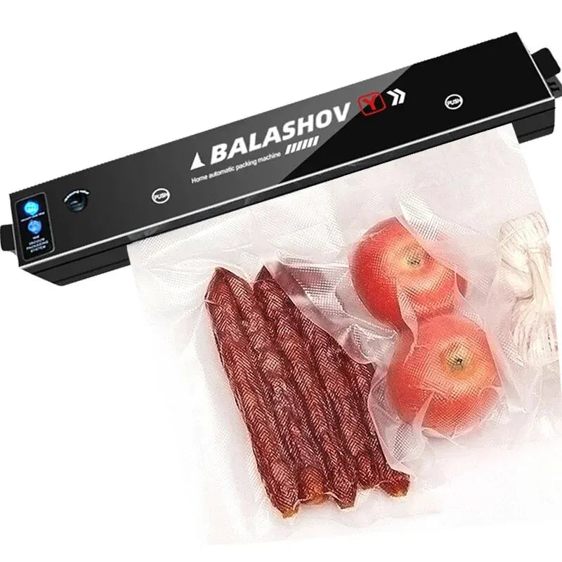 220V Electric Vacuum Sealer Packaging Machine with Free 15pcs Vacuum Bags Machine Household Black Food Vacuum Sealer