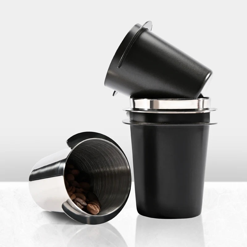 51/58/53mm Shipping Coffee Dosing Cup Sniffing Mug for Espresso Machine Wear Resistant Stainless Steel Coffee Dosing Cup Drop