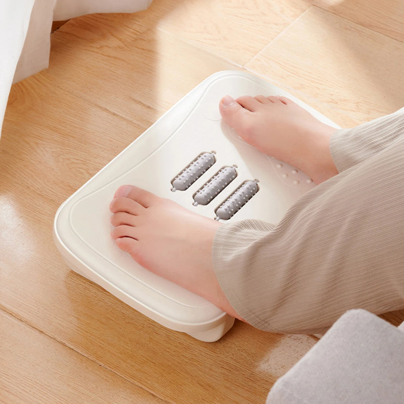 Office Footrest Footstool Ergonomic Under The Table Foot Stool With Massage Rollers Non-Slip Desk Step Stool Footstool Stepping