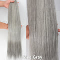 Natural Bio Synthetic Heat Resistant Hair Extensions Sew In Straight Hair Weave Bundle 26" 200g Synthetic Cosplay Ponytail Fiber